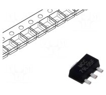 IC: voltage regulator | linear,fixed | -5V | 0.1A | SOT89 | SMD | ±5%