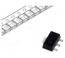 IC: voltage regulator | linear,fixed | 5V | 0.1A | SOT89 | SMD | -40÷85°C