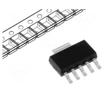 IC: voltage regulator | LDO,fixed | 3.3V | 0.5A | SOT223-5 | SMD | ±0.5%