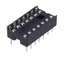 Socket: integrated circuits | DIP14 | 7.62mm | THT | Pitch: 2.54mm