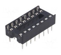 Socket: integrated circuits | DIP16 | 7.62mm | THT | Pitch: 2.54mm