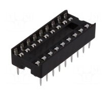 Socket: integrated circuits | DIP18 | 7.62mm | THT | Pitch: 2.54mm