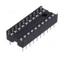 Socket: integrated circuits | DIP20 | 7.62mm | THT | Pitch: 2.54mm