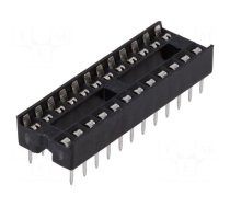 Socket: integrated circuits | DIP24 | 7.62mm | THT | Pitch: 2.54mm