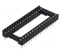 Socket: integrated circuits | DIP32 | 15.24mm | THT | Pitch: 2.54mm