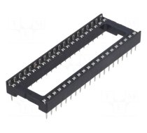 Socket: integrated circuits | DIP40 | 15.24mm | THT | Pitch: 2.54mm