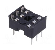 Socket: integrated circuits | DIP6 | 7.62mm | THT | Pitch: 2.54mm