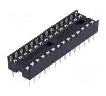 Socket: integrated circuits | DIP28 | 7.62mm | THT | Pitch: 2.54mm