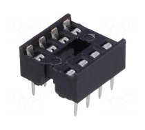 Socket: integrated circuits | DIP8 | 7.62mm | THT | Pitch: 2.54mm