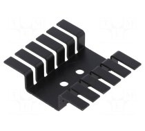 Heatsink: die-cut | TO220 | black | L: 9.52mm | W: 44.45mm | H: 37.34mm