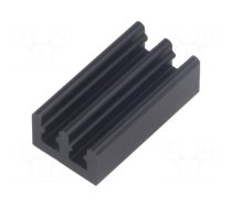 Heatsink: extruded | black | L: 19mm | W: 10mm | H: 6mm | 36K/W | aluminium