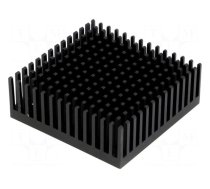 Heatsink: extruded | black | L: 45.7mm | W: 45.7mm | H: 16.51mm | anodized