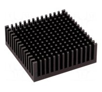 Heatsink: extruded | black | L: 48.3mm | W: 48.3mm | H: 16.51mm | anodized