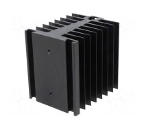 Heatsink: extruded | for one phase solid state relays | black