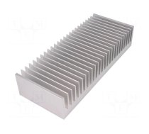 Heatsink: extruded | grilled | natural | L: 100mm | W: 250mm | H: 50mm