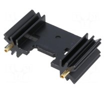 Heatsink: extruded | TO220,TO3P | black | L: 25.4mm | W: 45mm | H: 12.7mm