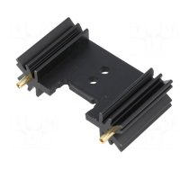 Heatsink: extruded | TO220,TO3P | black | L: 25.4mm | W: 45mm | H: 12.7mm