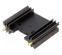 Heatsink: extruded | TO220,TO3P | black | L: 38.1mm | W: 45mm | H: 12.7mm