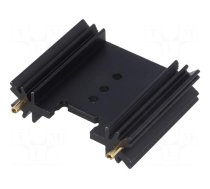 Heatsink: extruded | TO220,TO3P | black | L: 38.1mm | W: 45mm | H: 12.7mm