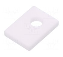 Heat transfer pad: ceramic | TO126,TO32 | L: 8mm | W: 11mm | Thk: 1.5mm