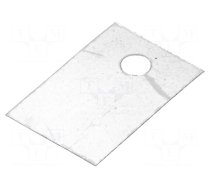 Heat transfer pad: mica | TO220 | 0.4K/W | L: 18mm | W: 12mm | Thk: 0.05mm