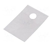 Heat transfer pad: mica | TO220 | L: 18mm | W: 12mm | transparent