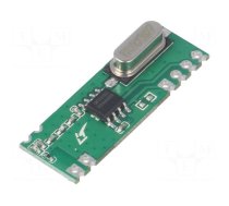 Module: RF | AM receiver | ASK,OOK | 433.92MHz | -114dBm | 1.8÷3.6VDC