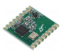 Module: RF | FM transceiver | ASK,FSK,GFSK,OOK | 142÷1050MHz | SPI