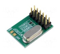 Module: RF | FM transceiver | FSK | 433.92MHz | SPI | -105dBm | 5dBm | THT