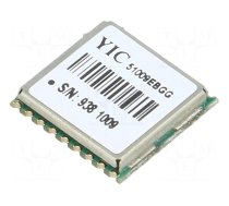 Module: GPS/QZSS | ±2.5m | GPS | -161dBm | 3÷4.3VDC | 9.6kbps | 10Hz | UART