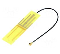 Antenna | WiFi | 3dBi | linear | for ribbon cable | 50Ω | 60x15x0.6mm