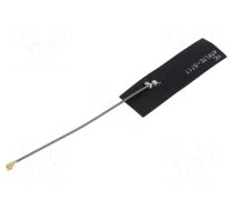 Antenna | 4G,LTE | 2dBi | linear | 56.59x16.53mm | -40÷85°C | IPEX