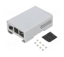 Enclosure: for computer | aluminium | light grey | X: 65mm | Y: 95mm