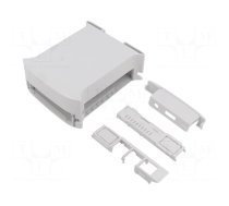 Enclosure: for computer | grey | for DIN rail mounting