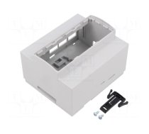 Enclosure: for computer | grey | for DIN rail mounting