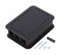 Enclosure: for computer | Raspberry Pi 4 B | black | X: 73mm | Y: 100mm