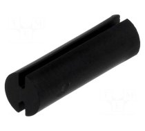 Spacer sleeve | LED | Øout: 5mm | ØLED: 5mm | L: 16.1mm | black | UL94V-2