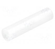 Spacer sleeve | LED | Øout: 5mm | ØLED: 5mm | L: 21mm | natural | UL94V-2