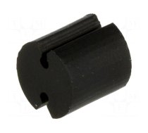 Spacer sleeve | LED | Øout: 5mm | ØLED: 5mm | L: 5mm | black | UL94V-2