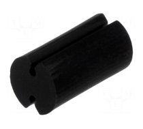 Spacer sleeve | LED | Øout: 5mm | ØLED: 5mm | L: 9mm | black | UL94V-2