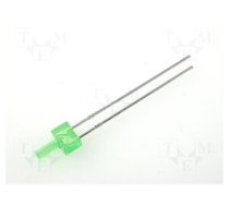 LED | 2mm | green | 3÷10mcd | 70° | Front: flat | 4.8x2.5mm | THT