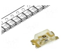 LED | SMD | 0603 | orange | 45÷90mcd | 1.6x0.8x0.55mm | 130° | 2÷2.4V | 20mA