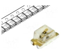 LED | SMD | 0603 | orange | 45÷90mcd | 1.6x0.8x0.8mm | 130° | 2÷2.4V | 20mA