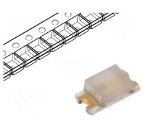 LED | SMD | 0603 | yellow | 63÷100mcd | 1.6x0.8x0.55mm | 2.2V | 20mA | 54mW