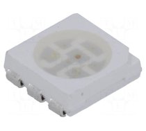 LED | SMD | 5060,PLCC6 | RGB | 5x5x1.5mm | 120° | 20mA | Lens: transparent