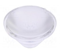 LED lens | round | colourless | 60°