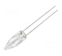 LED | 5mm | green | 1560÷3000mcd | 130° | Front: Rocket | Pitch: 2.54mm