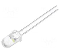 LED | 5mm | white cold | blinking | 3000mcd | 30° | 3.5÷4.8V | 20mA