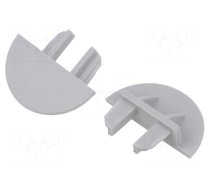 Cap for LED profiles | grey | MICRO-NK