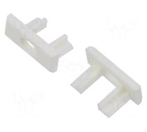 Cap for LED profiles | white | MICRO-PLUS | with hole